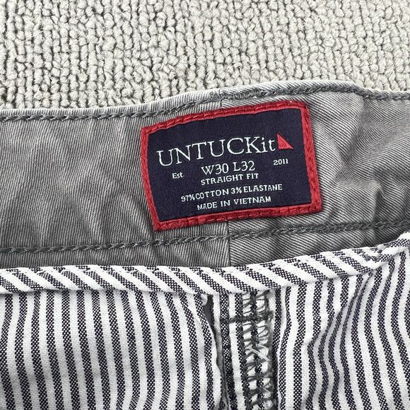 UNTUCKit Pants Adult Size 30W 32L Gray Straight Fit Jeans Casual Men's - Picture 7 of 13